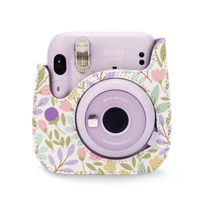 China Fashiontable Premium Leather PU Cover Case For Fujifilm Instax Mini 11 Cameras Cute Camera Bag With Removable Cover for sale