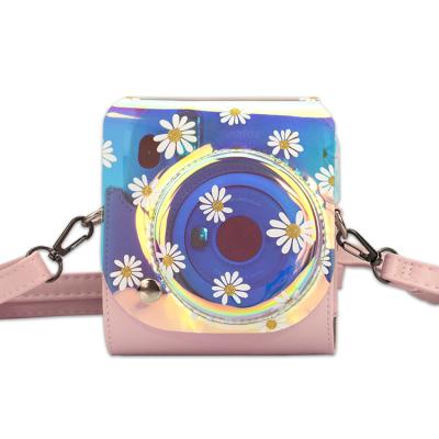 China Handy Beautiful Daisy Flower Case Portable Bag For Fujifilm Instax Mini 11 Camera Fancy Camera Bag for sale