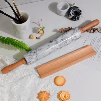 China Sustainable Custom Baking Tools Utensils Cookie Dough Noodle Marble Straight Pin For Kitchen for sale