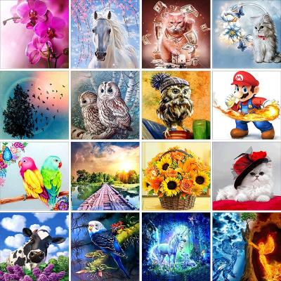 China DIY 5D Diamond Painting Diamond Painting Cross Stitch Modern Animal Mario Home Decoration Diamond Embroidery for sale