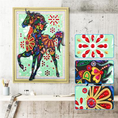 China Modern Special Shape Diamond Painting Custom Photo of Unicorn 5D Crystal Diamond Painting DIY for sale