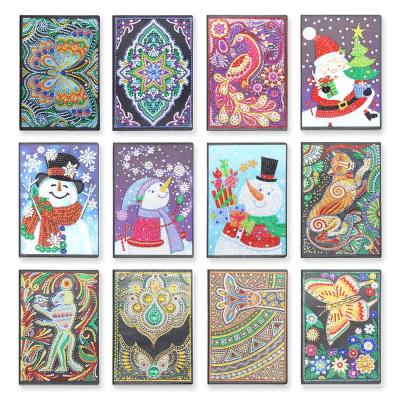 China 50 Page Notebook Modern Diamond Painting DIY Mandala Shaped Diamond Embroidery Cross Stitch A5 Notebook Diary for sale