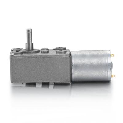 China Totally Enclosed Square Motor 6V-12V Self-Locking Motor 6V-12V Square DC Gear Motor 24v Worm Gear Easy To Use Low Speed ​​Electric Motor Totally Enclosed for sale