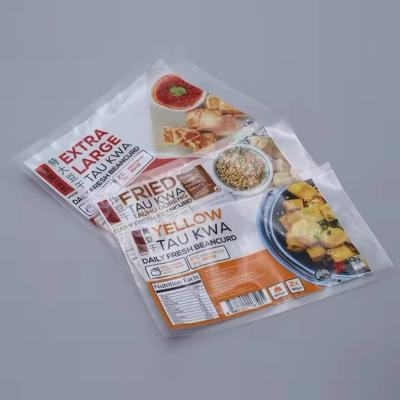 China Custom Print Food Packaging Bag Three Side Sealing Bag Nylon Packaging Frozen Food Bag From Dumpling Seafood Shrimp en venta