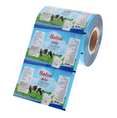 China Flexible Laminated Aluminum Plastic Film Roll Food Packaging For Milk Spice Powder Packing Tea Sugar Sealing Film for sale