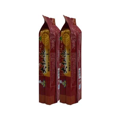 China Custom Printed Plastic Snack Dry Food Side Gusset Pouch Mylar Cookie Biscuit Packaging Bag for sale