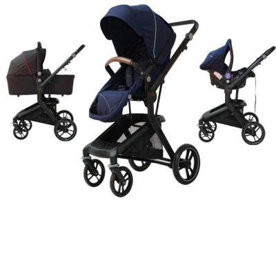 China New Luxury High Landscape Point 3 in 1 with Bassinet Carseat Hot Sales in Europe OEM Price China Factory Pram Baby Walker 3 in 1 for sale