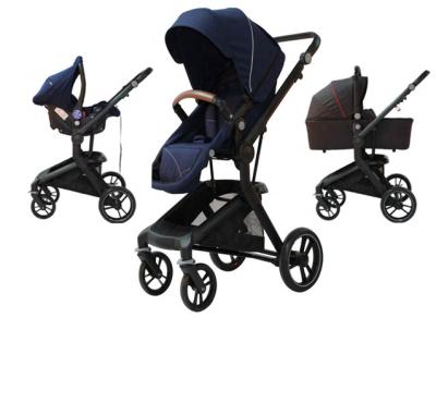 China High luxury new 2021 landscape point 3 in 1 with bassinet and carseat hot sales in Europe OEM price China factory trolley pram baby stroller 3 in 1 for sale