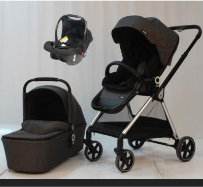 China China factory eco-friendly luxury lightweight aluminum OEM with bassinet carseat smart 3 in 1 baby stroller stroller carrier walker jogger for sale