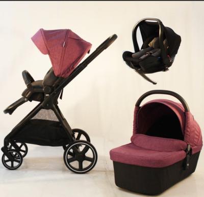 China High Landscape Frame Stroller Cart Eco-friendly Luxury Aluminum Baby Buggy 3 in 1 for sale