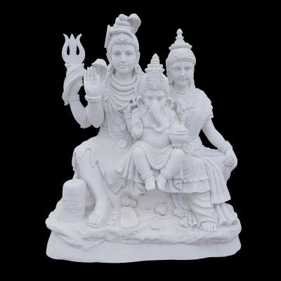 China Modern Customized White Marble Hindu God Statue For Sale for sale