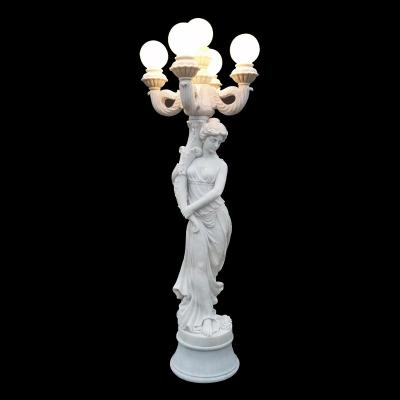 China Modern Classic Designs Western Pop Light Woman Statue for sale