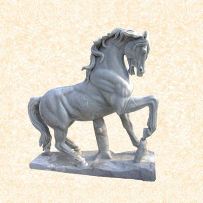 China Natural Outdoor Garden Horse Decorative Life Size Marble Statues For Sale for sale