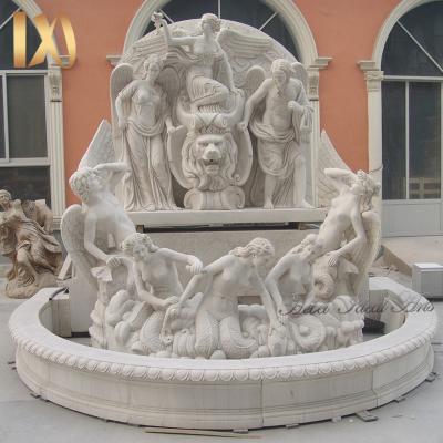 China Modern Ideal Arts Factory Direct Selling Stone Fountain With Woman Mermaid Lady Fountain Decorative Ganesh Fountain for sale