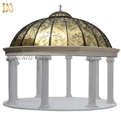 China Hot Selling Ideal Park Decorative Arts Pagoda Garden Fixed Outdoor Large Gazebo Garden Lady Gazebos for sale