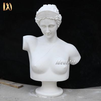 China Factory Modern Classic Designs Home Decorative Stone Greek Diana Bust Statue for sale