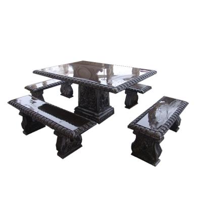 China Eco - Friendly Simple Modern Outdoor Natural Marble Chess Table With Chairs for sale