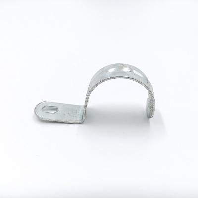 China Round Strap EMT Conduit Clips Industrial Conduit Clip One Hole Strap Metal Pipe Metal Clips for sale