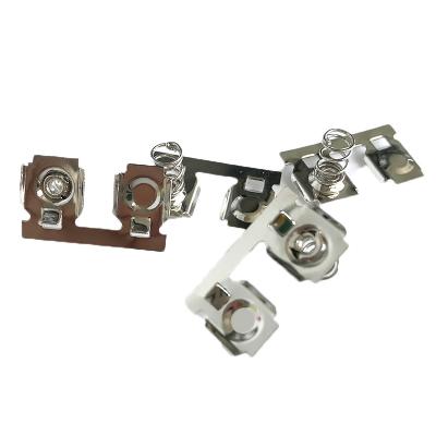 China Apartment ; Sheet ; Spring Plate Stainless Steel Metal Battery Spring Contact Fastener Clip Holder Clips for sale