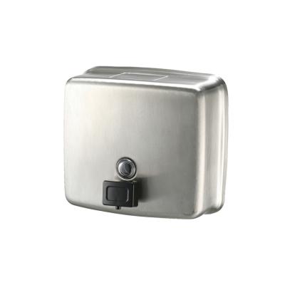 China Modern Manual Stainless Steel Soap Dispenser With Plastic Valve for sale