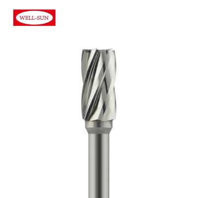 China For Cylindrical Metal Burr Removing /Industry Wood Drill Machine B-10-300137 Factory With End Cutting Tungsten Rotary Carbide Burr Removing Metal Working Bur for sale