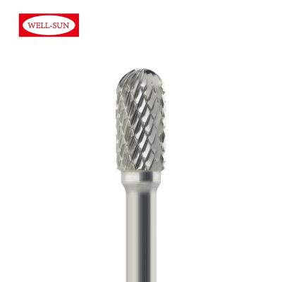 China For Cylindrical Metal Burr Removing /Industry Wood Drill Machine C-10-300084 Factory With Radius End Tungsten Rotary Carbide Burr Removing Metal Working Bur for sale