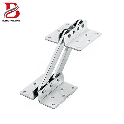 China front & Resistance Silver Zinc Click Slam Hinge Back Adjustable Durable Sofa Backrest Bracket BM-020-1 for sale