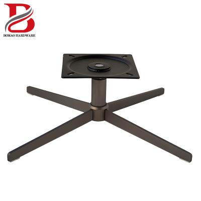 China Sofa Chair Parts Durable/Stable Base/Swivel Matte Black Swivel Chair Bar Furniture Hardware For Tulip Chair for sale