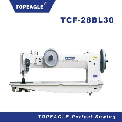 China TOPEAGLE Factory TCF-28B-L30 Two Needle Flat Layer Foot Extra Heavy Duty Long Tents Walking Sewing Machine for sale