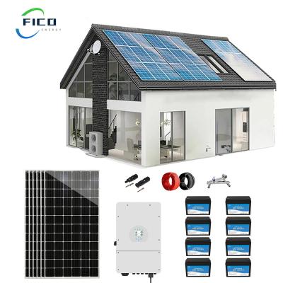 China Wireless Charging High Efficiency Off Grid 3kw 5kw Solar System 5000w Home Solar Power System Kit 5kw 2kw 5kva Solar System for sale