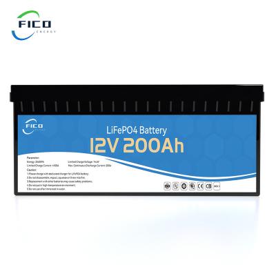 China High Quality Safety Environmental Long Life Solar Lifepo4 Battery 12v 100ah 200ah 300ah Lifepo4 Lithium Battery Pack With Smart Bms for sale