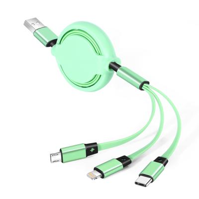 China Mobile Phone Etc.electronic Product 3 In 1 Usb Charging 2.4A Fast Charging Type-C Micro USB Android Line Data Cable USB-C Cable Charger for sale