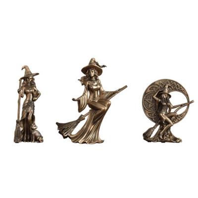 China Sexy Garden Figurine Resin Art Sculpture Statue Ornaments Gift China Witch Table Decor for sale