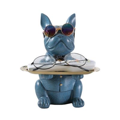 China European French Bulldog Sculpture Statues Wholesale Home Decor Home Decor Desk Accessories for sale