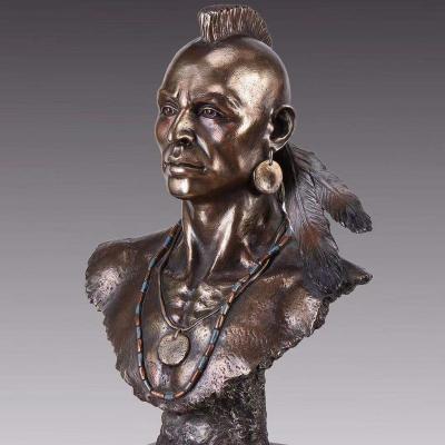 China Amercica Amazone cast bronze sculpture hot sale high quality cold popular bronze statue for sale