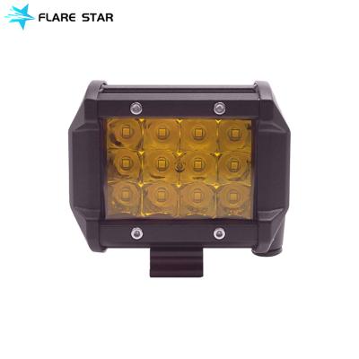 China 4 Inch 36W Off Road Drive Die-Cast Aluminum Housing Lights, Triple Row Spot Flood Beam LED Fog Lights, Led Work Lights For Trucks for sale