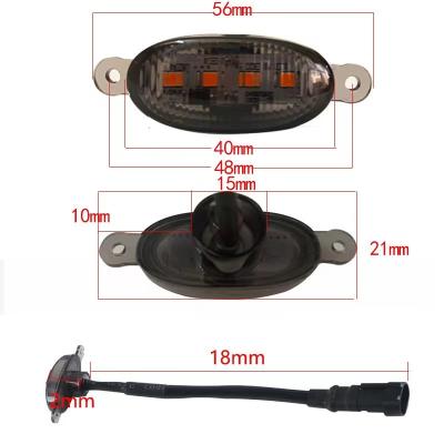 China 12W LED Work Light Multi Color Red Amber White IP67 Waterproof LED Rock Light For Truck Offroad Car Medium Grill YX-SL040 for sale