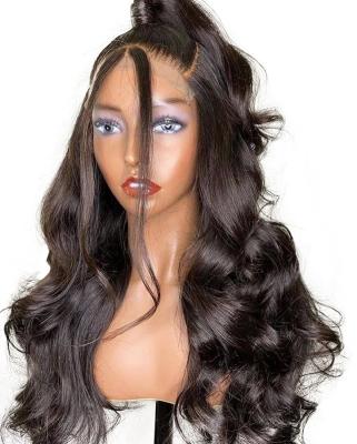 China HD Body Wave 180% 250% Density Lace Frontal Hair Wigs For Black Women, Brazilian Virgin Hair Transparent Body 13x6 Lace Front Wig for sale