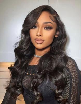 China Hot Selling Raw Body Wave Hair Body Wave Lace Front Wigs 12A Lace Closure Wigs   Transparent Swiss Grade Hair for sale