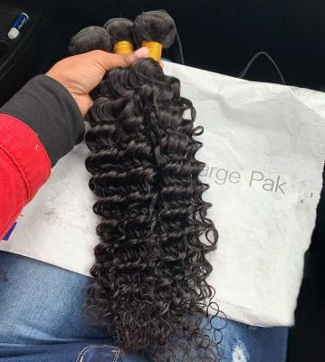 China Cheap Price Grade Cambodian Curly Brazilian French-Italian Remy Human Hair Istanbul Deep Wave 10a Big Curly Free Bundle Weaving In Dubai for sale