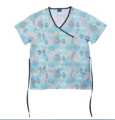 China 155 GSM Women Polyester Cotton Nurse Print Medical Uniform for sale