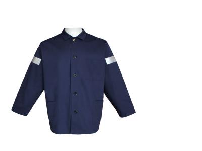 Chine Polyester réfléchi du coton 40% de la veste CVC 60% du travail 240GSM deux poches de contraste à vendre