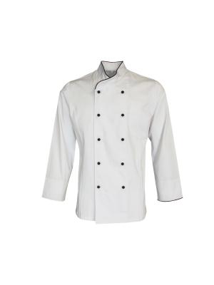 China O cozinheiro chefe Uniform Long Sleeve de 240 G/M trabalha o algodão 35 poli do desgaste 65 à venda