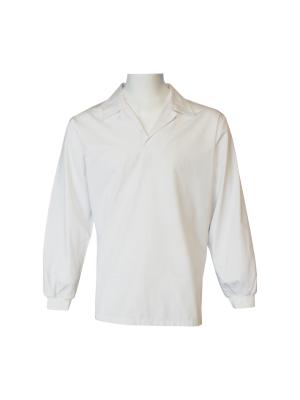 China 180 GSM Polyester 65% Cotton 35% Medical Uniform Scrubs Long Sleeve Nursing Lab Coat for sale