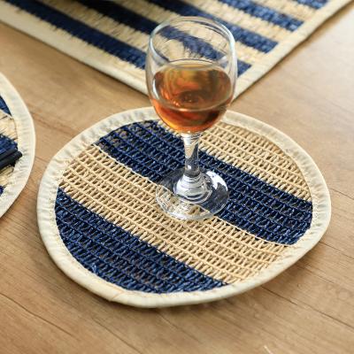 China Woven Paper Tea Mat For Restaurant Place Mat Set Paper Placematst Dining Table Decoration Wholesale Viable New Products for sale