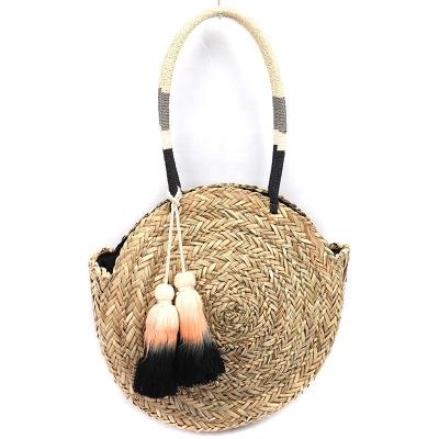 China Crochet Braided Straw Handbag Tote Bag Paper Straw Beach Hip Hop Bag for sale