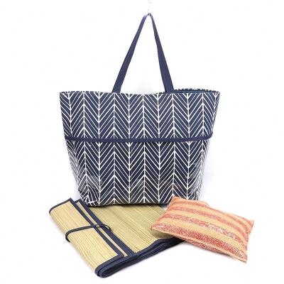 China Handwoven Hip Hop Print Rattan Bag Diagonal Crossbag For Women Beach Bag Clutch Bags for sale