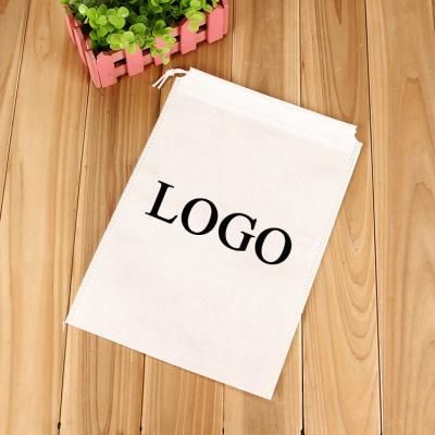 China Wholesale Eco Friendly Reusable Eco Friendly Logo Printed Non Woven Drawstring Custom Shoes Bags Non Woven Custom Printed Drawstring Bags for sale