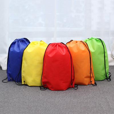 China Eco-friendly Wholesale Nonwoven Dust Bags Suction String Bag Drawstring Drawstring Backpack Bag Storage Shoe Dust Bags for sale