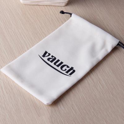 China Wholesale Recyclable/Washable/Portable Manufacturers Supply Environmental Friendly Package Pouch Earphone Bags Custom Jewelry Velvet Bag With LOGO for sale